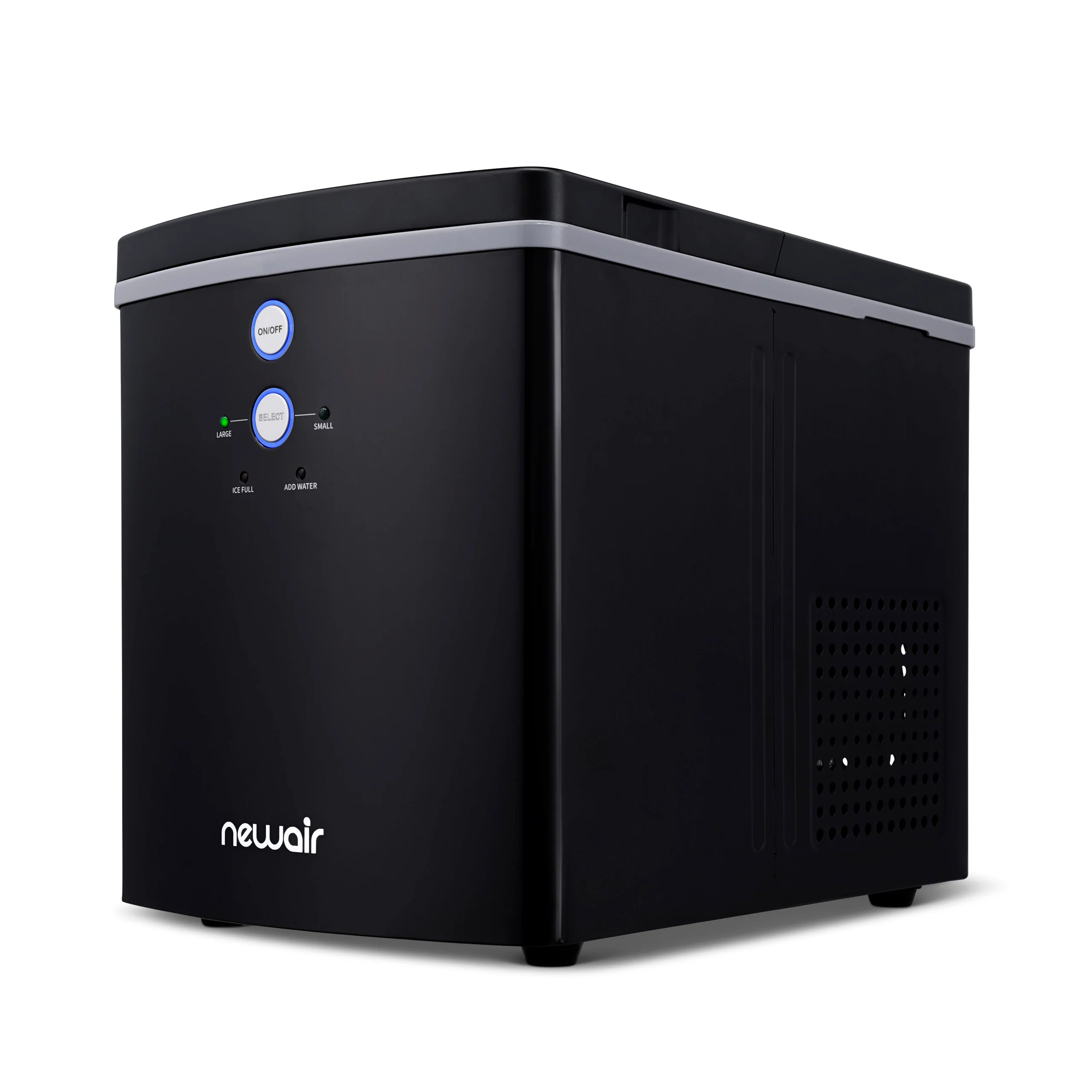 2025 Máquina de Hielo de Encimera Newair® – Cubos de Hielo en Forma de Bala, Negro