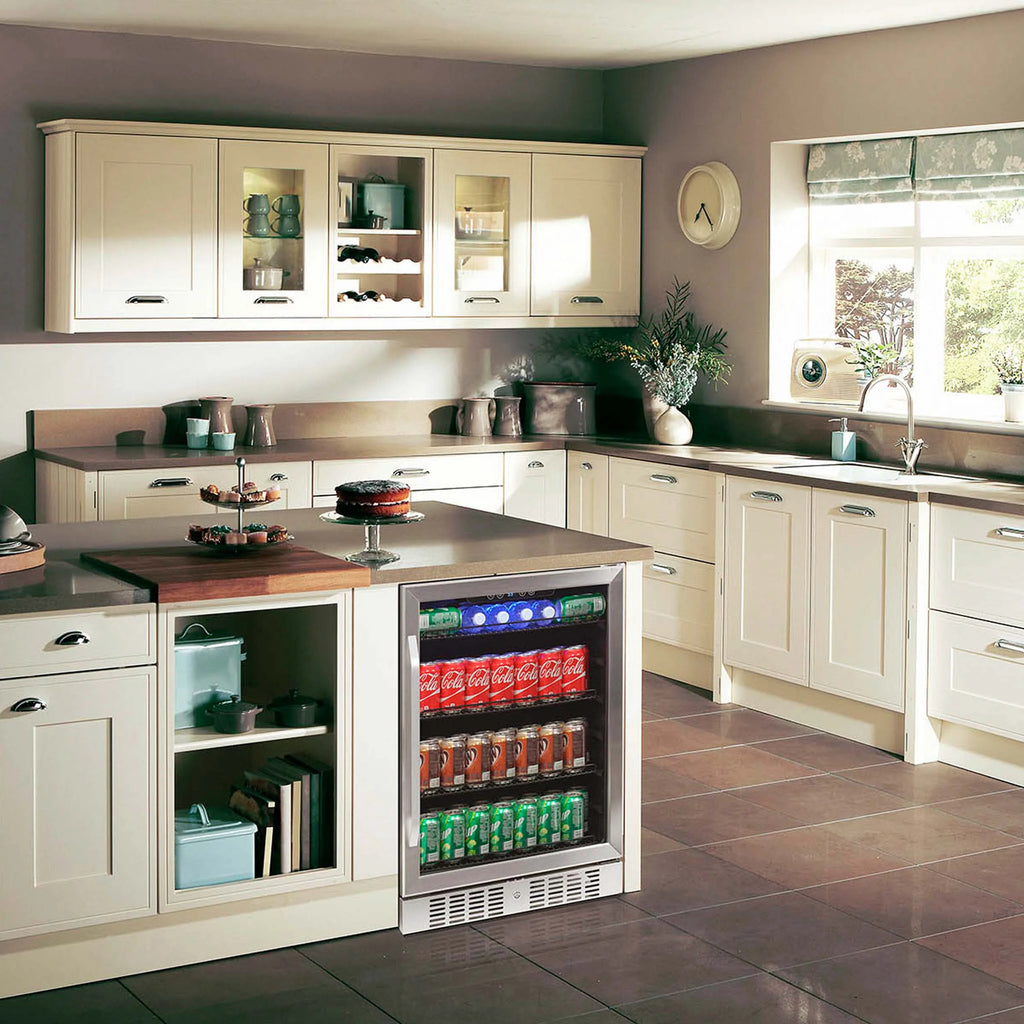 2025 Newair® Refrigerador de Bebidas Empotrable de Acero Inoxidable – 177 Latas – 24"