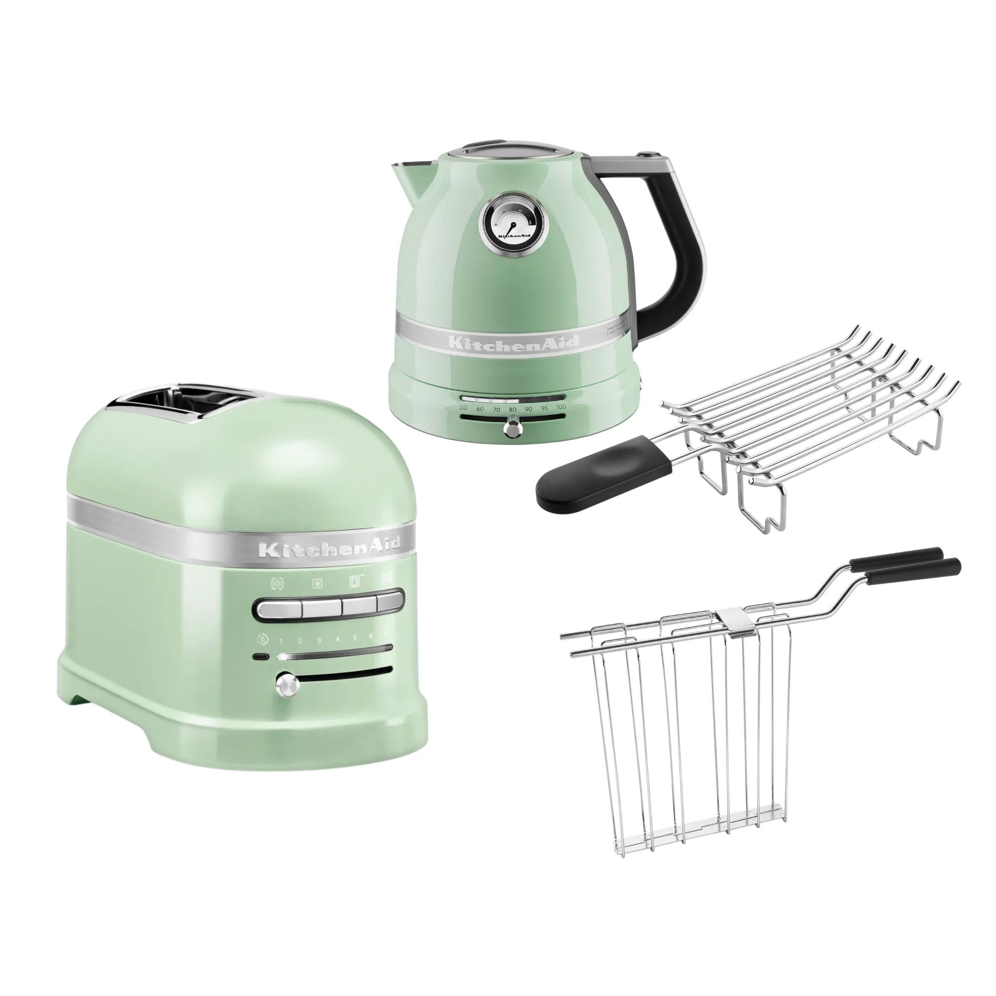 2025 Set de desayuno KitchenAid Artisan que incluye hervidor 5KEK1522, tostadora de 2 ranuras 5KMT2204 y tostadora para panecillos