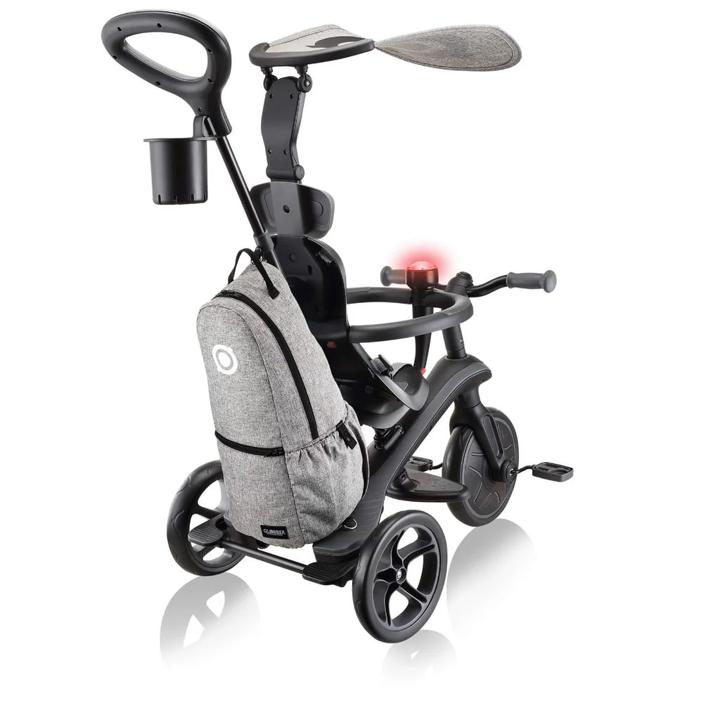 2025 Triciclo Infantil Globber EXPLORER 4 en 1 Deluxe Play – Con Asa Parental y Bolsa de Almacenamiento