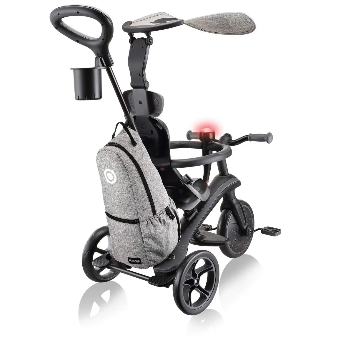 2025 Triciclo Infantil Globber EXPLORER 4 en 1 Deluxe Play – Con Asa Parental y Bolsa de Almacenamiento