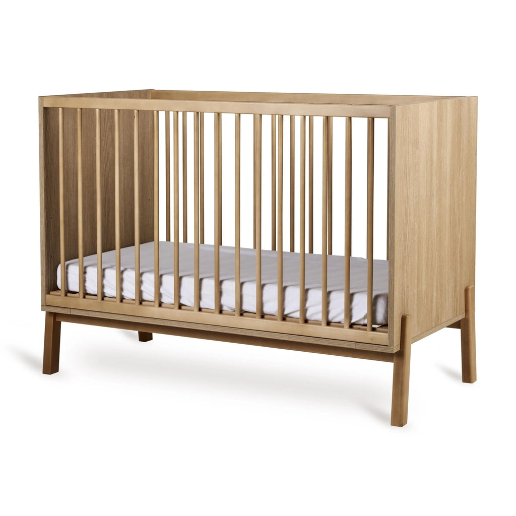 2025 Cuna Quax Ashi – 60x120 cm | Ajustable en 3 alturas | Madera de haya certificada FSC | Con somier de lamas, sin colchón | Color natural