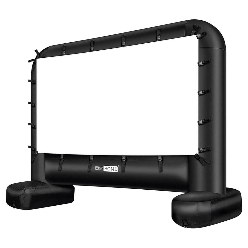 Pantalla de Cine Inflable Mega de 14-17 Pies para Proyección Frontal y Trasera