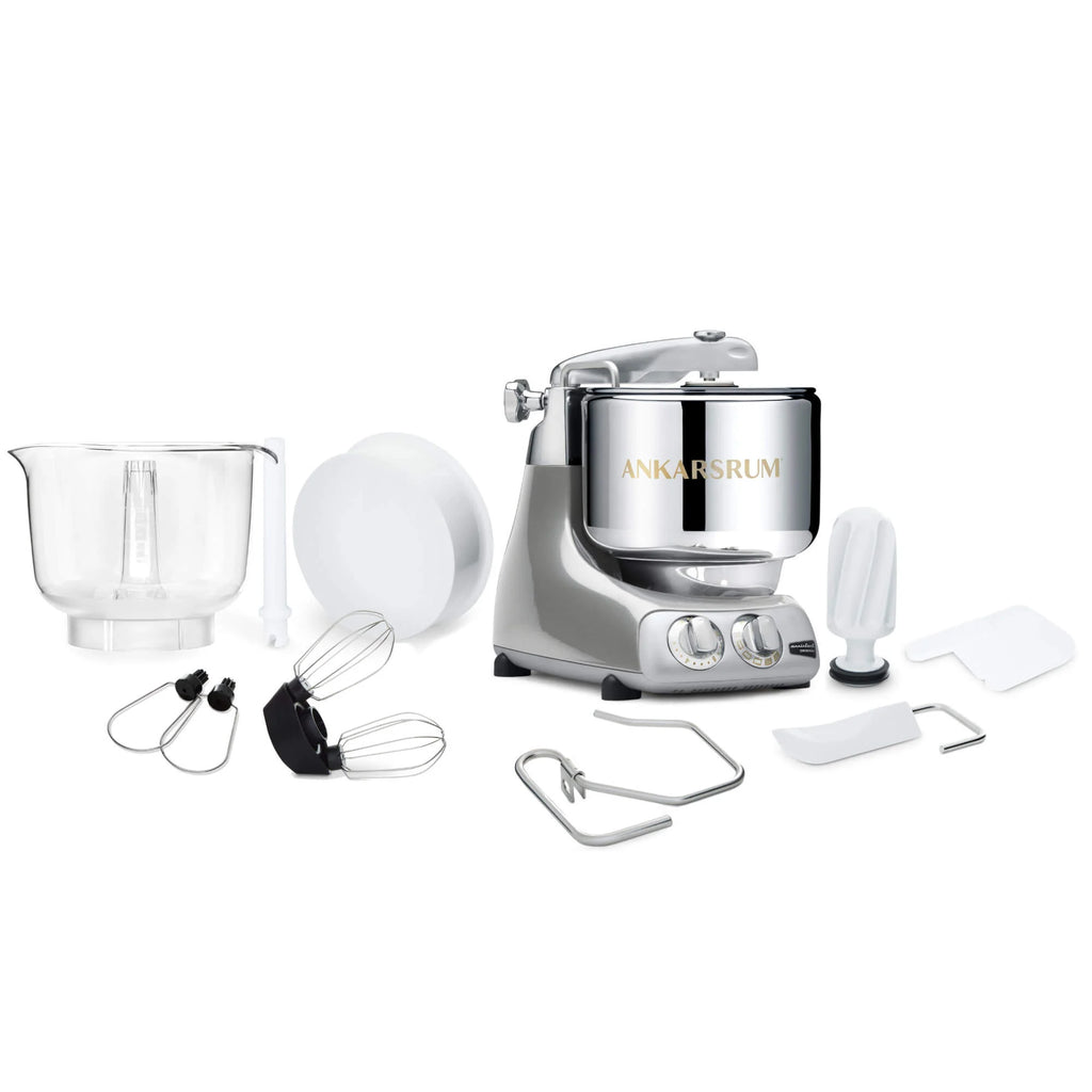 2025 Ankarsrum Assistent Original 6230 – robot de cocina versátil con diseño retro, bol de acero inoxidable 7L, motor de 1500W, accesorios completos, fabricación artesanal sueca, garantía de 7 años