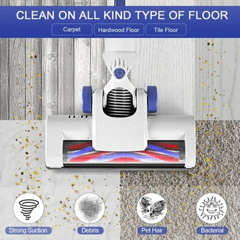 APOSEN Aspiradora Inalámbrica 4 en 1 Ligera, Ideal para Alfombras, Pisos Duros y Pelo de Mascotas