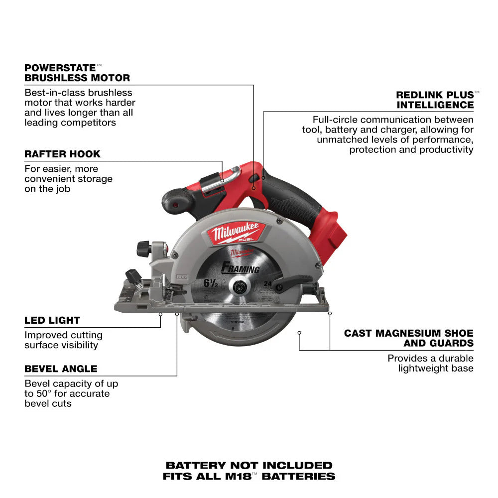 2025 Milwaukee 3697-27 Kit Combinado M18 FUEL™ de 7 Herramientas