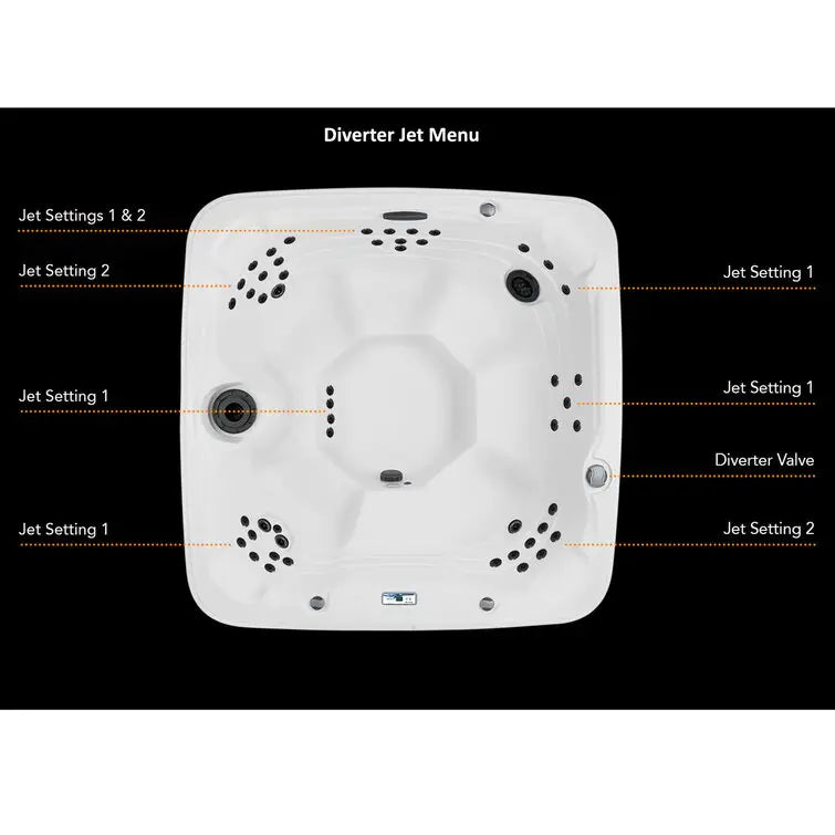 Lifesmart Spas – Spa 230 Voltios, 7 personas, 65 chorros con ozonizador – Color Espresso