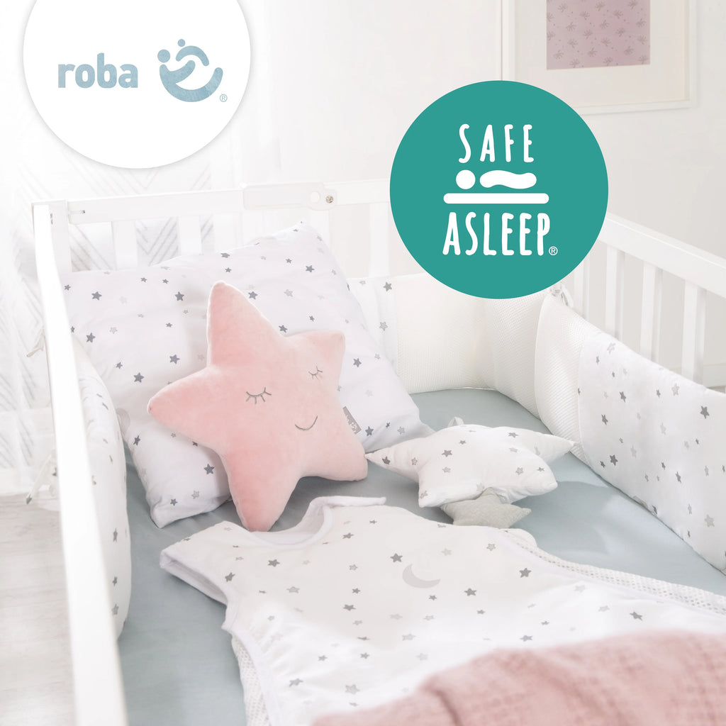 Colchón para bebés y niños COMFORT AIR ROLL safe asleep® con funda de jacquard