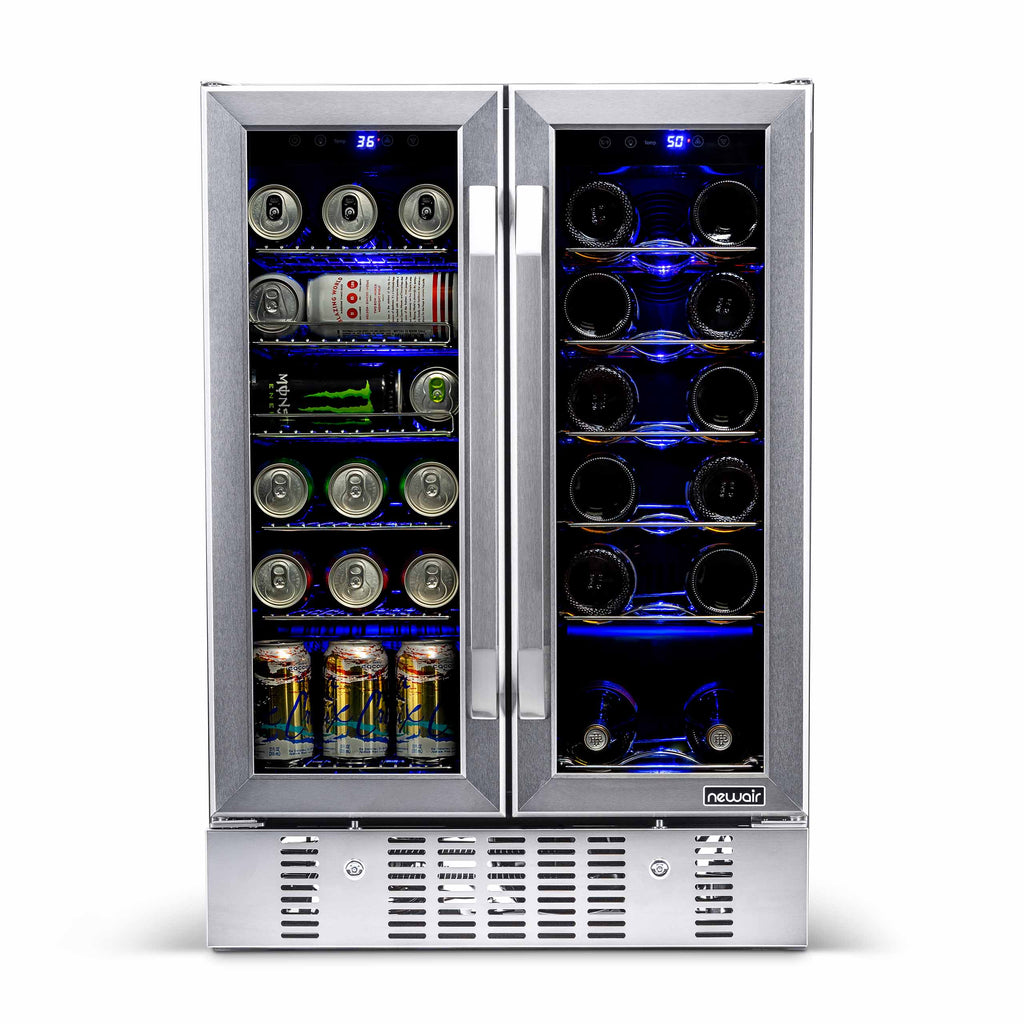 2025 Newair® Refrigerador Empotrable de Doble Zona para 58 Latas y 18 Botellas - 24"