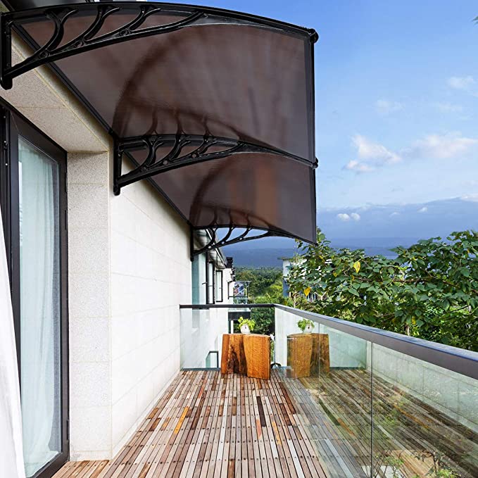 Tejadillo de Ventana y Puerta Marrón 40/80/120 Pulgadas