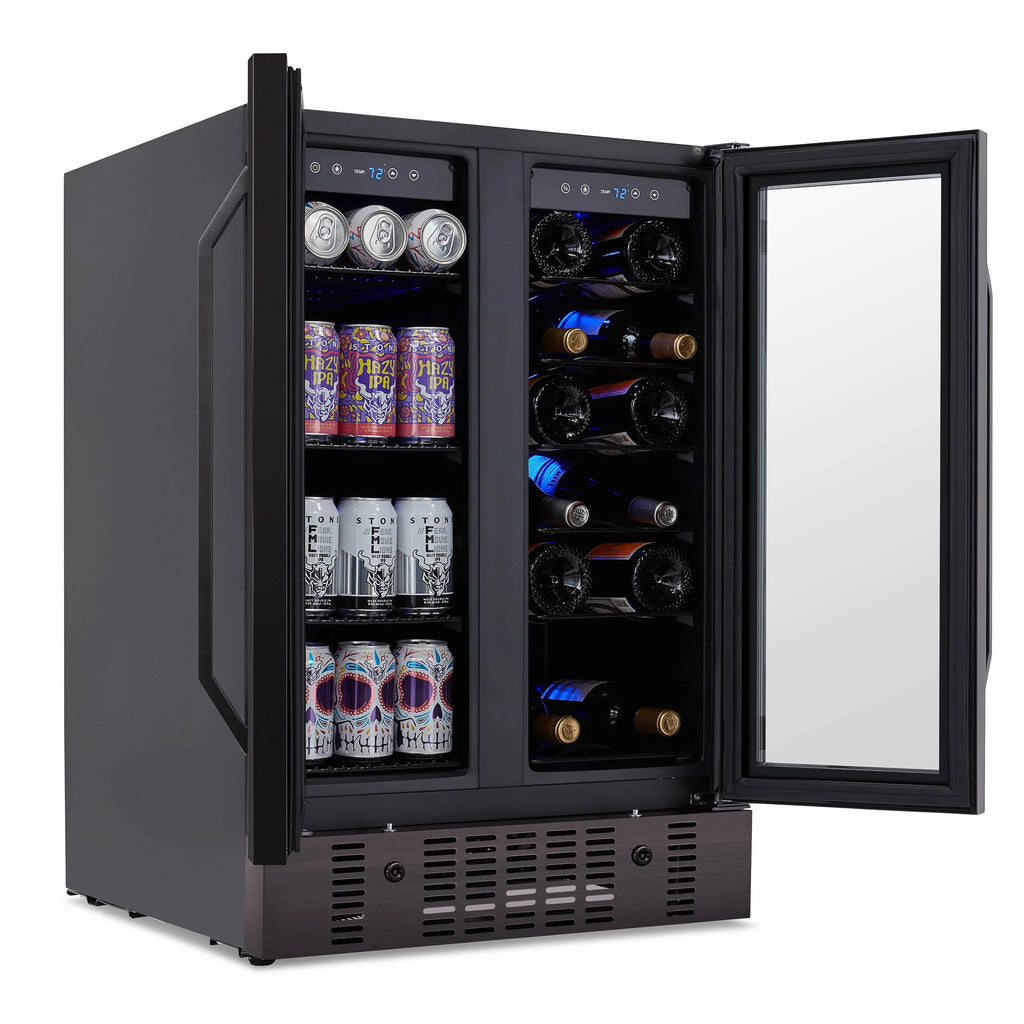 2025 Newair® Refrigerador Empotrable de Doble Zona – 60 Latas y 18 Botellas – 24"