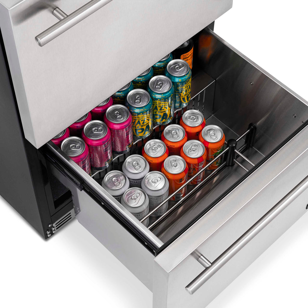 2025 Newair® Refrigerador de Bebidas Empotrable para Interior/Exterior - 80 Latas, 20 Botellas - 24”