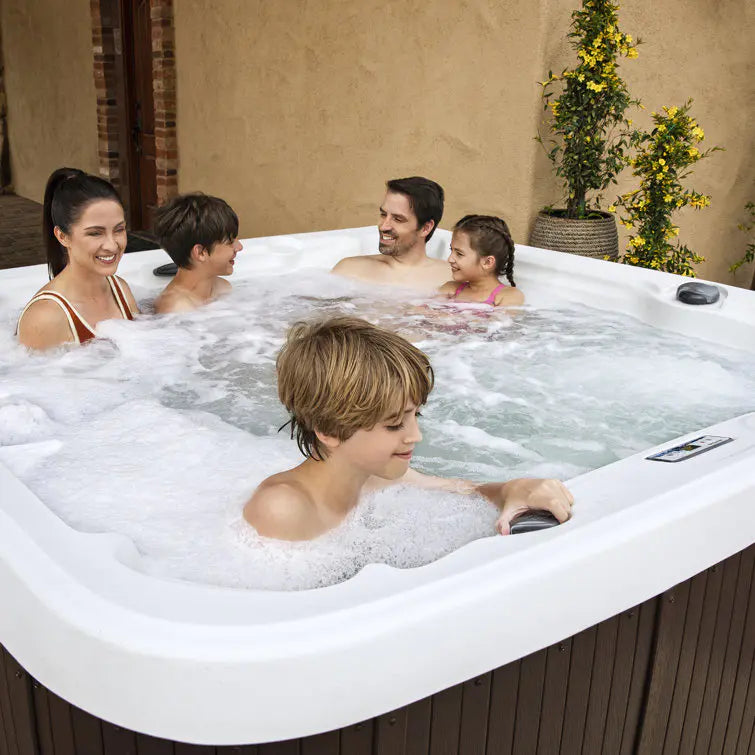 Lifesmart Spas – Spa 230 Voltios, 7 personas, 65 chorros con ozonizador – Color Espresso
