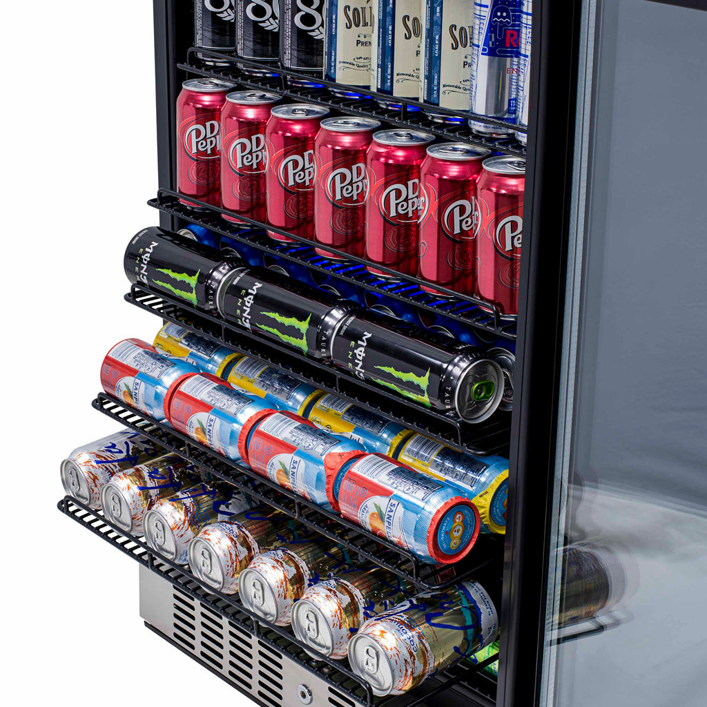 2025 Newair® Refrigerador de Bebidas Empotrable de Acero Inoxidable – 177 Latas – 24"