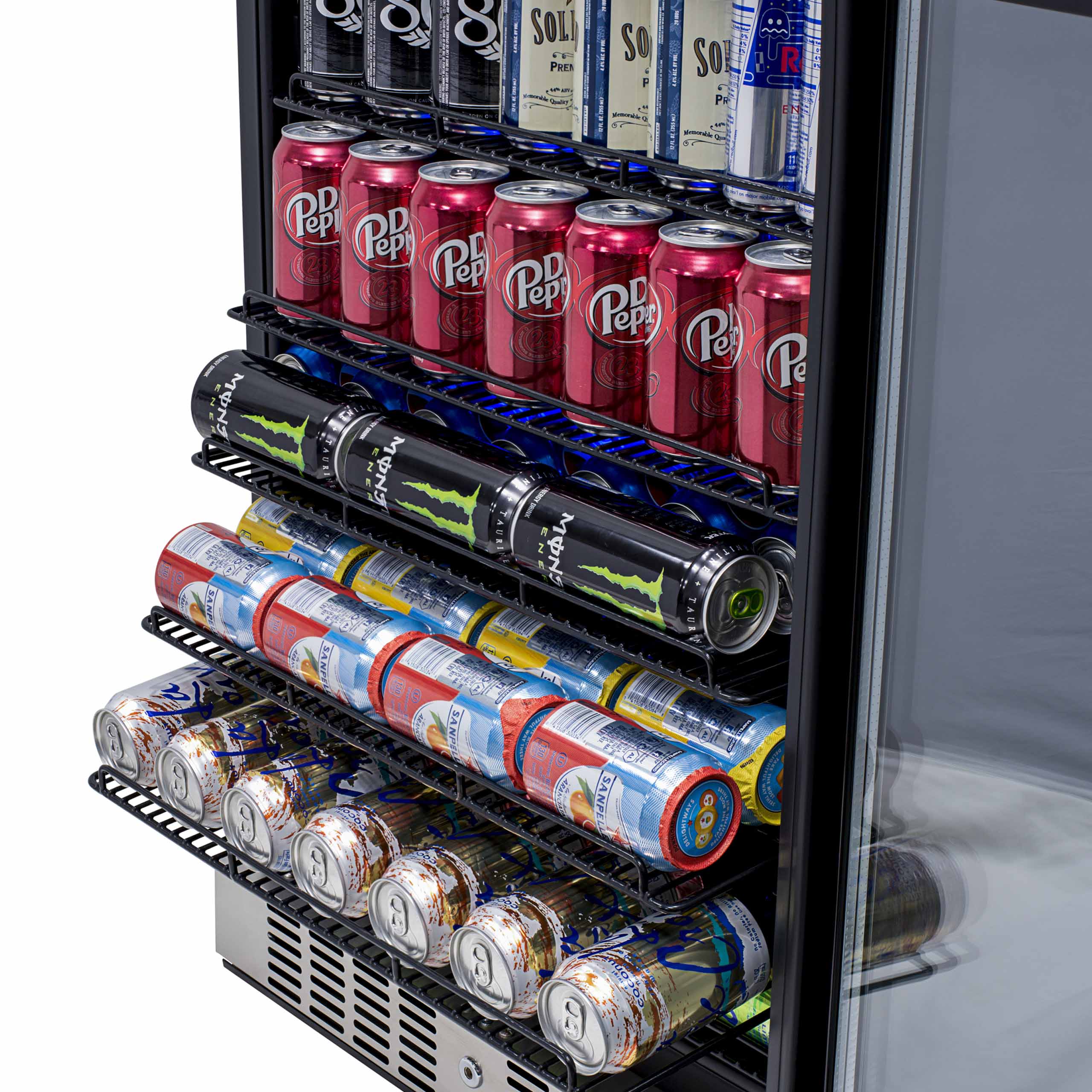 2025 Newair® Refrigerador de Bebidas Empotrable de Acero Inoxidable – 177 Latas – 24"