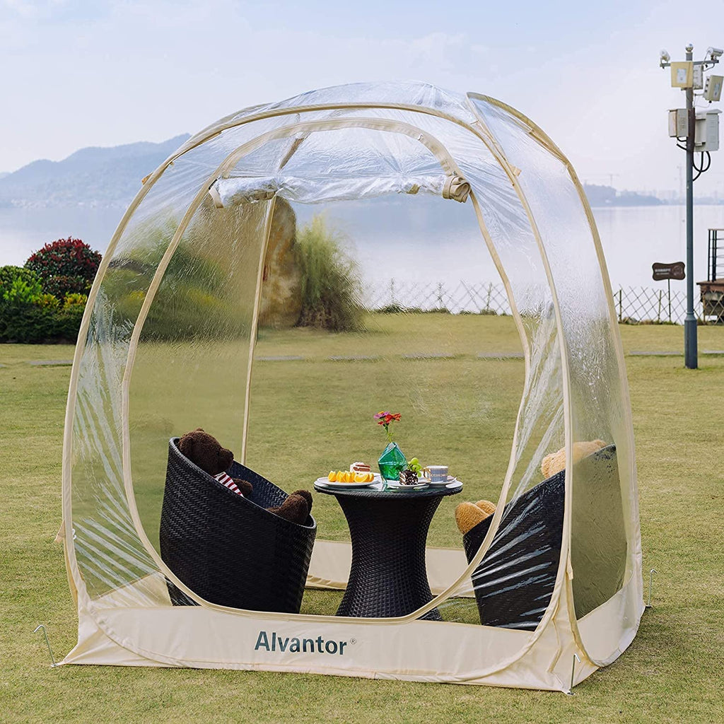 Alvantor Tienda Burbuja Gazebo Plegable, Cúpula Igloo para Jardín y Patio para 8-10 Personas