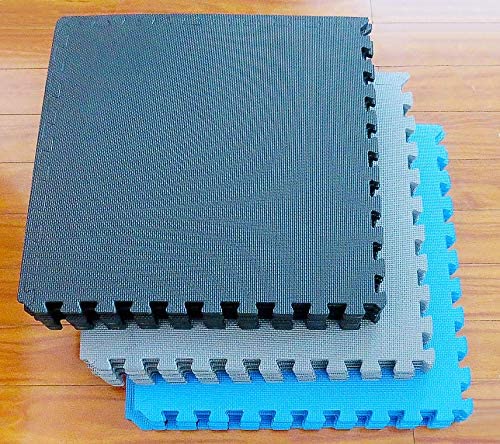 Tapete de ejercicio tipo rompecabezas BalanceFrom con losetas entrelazadas de espuma EVA