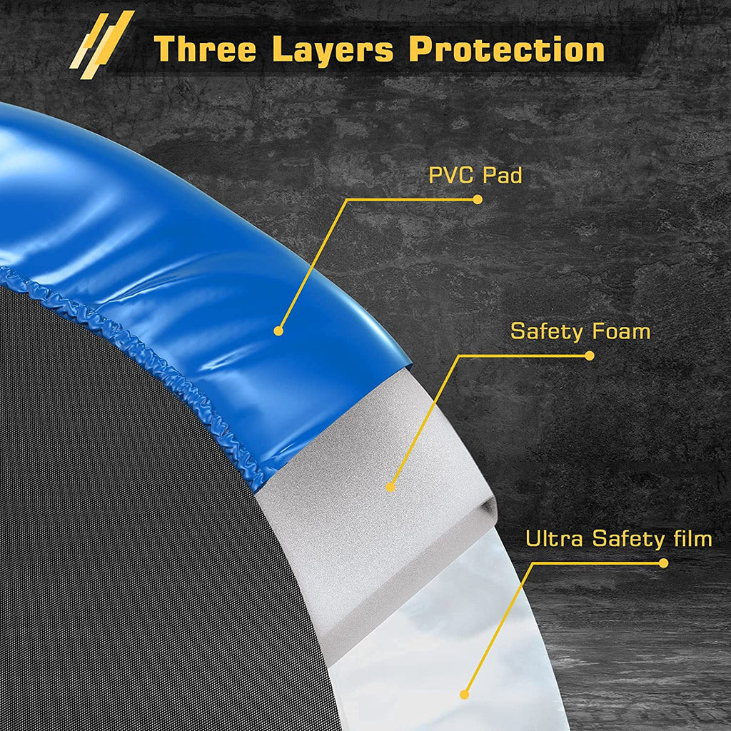 BCAN Trampolín Plegable de 38" para Ejercicio, Carga Máxima 300 lbs