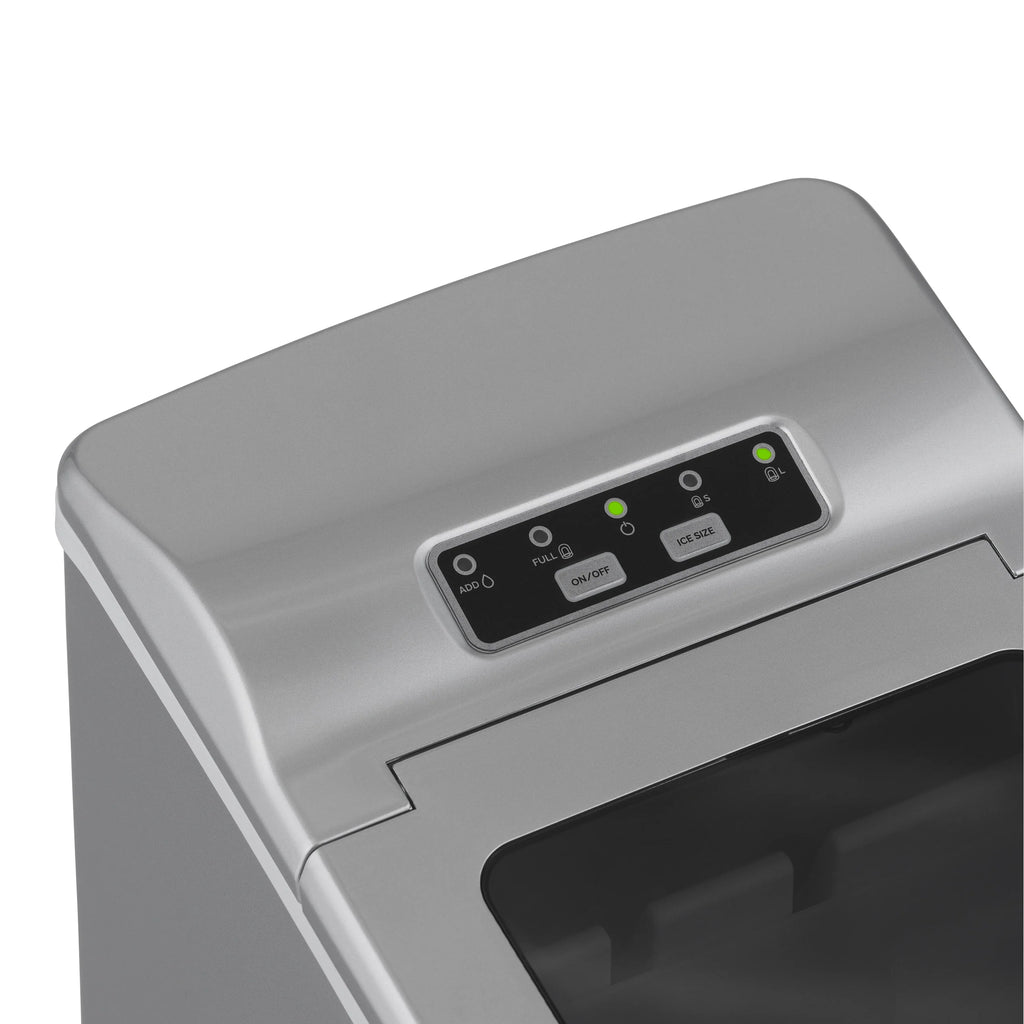 2025 Máquina de Hielo de Encimera Newair® – Cubitos en Forma de Bala, 12 kg/día – Negro Mate