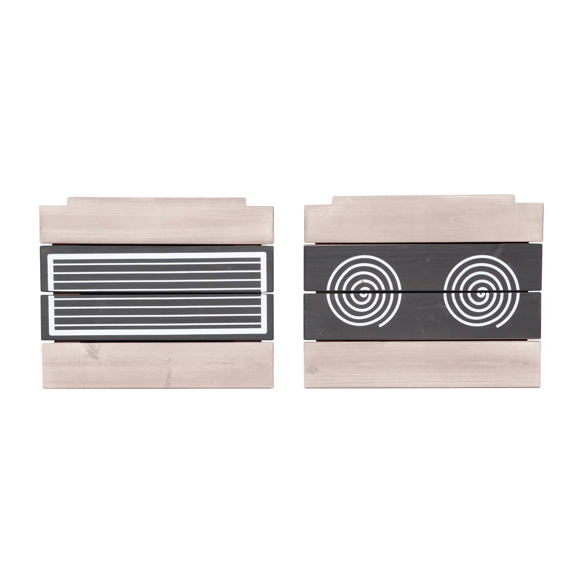 Cocina de juego y barro colgante – Madera certificada FSC – Acabado en gris grabado
