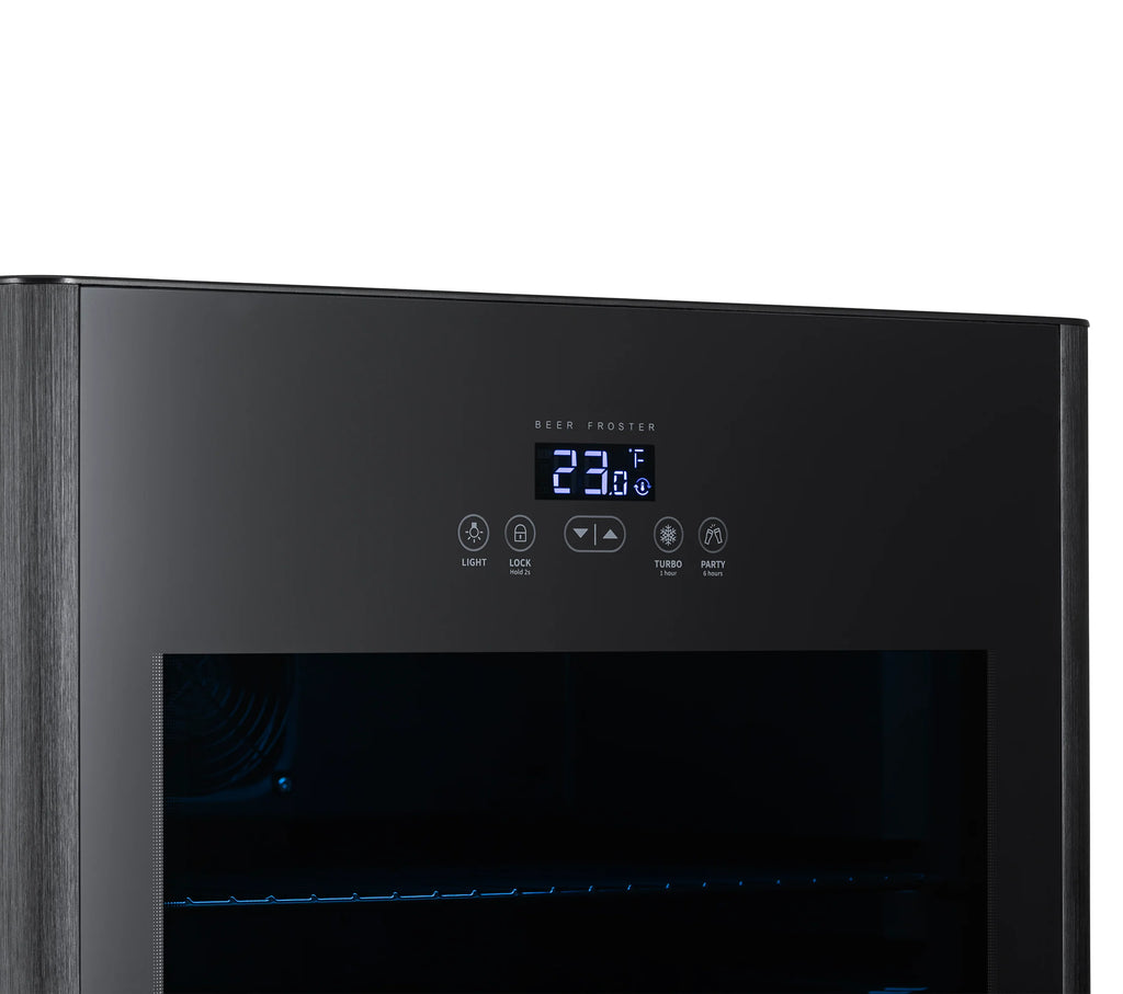 2025 Newair® Refrigerador de Bebidas Negro Independiente para 125 Latas con Función de Congelación Rápida – 22,1”
