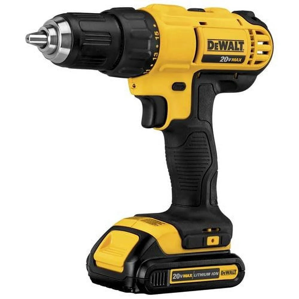 2025 DEWALT DCK240C2 Kit Combinado 20V MAX Taladro y Atornillador de Impacto Inalámbricos con (2) Baterías de 1,3 Ah, Cargador y Bolsa