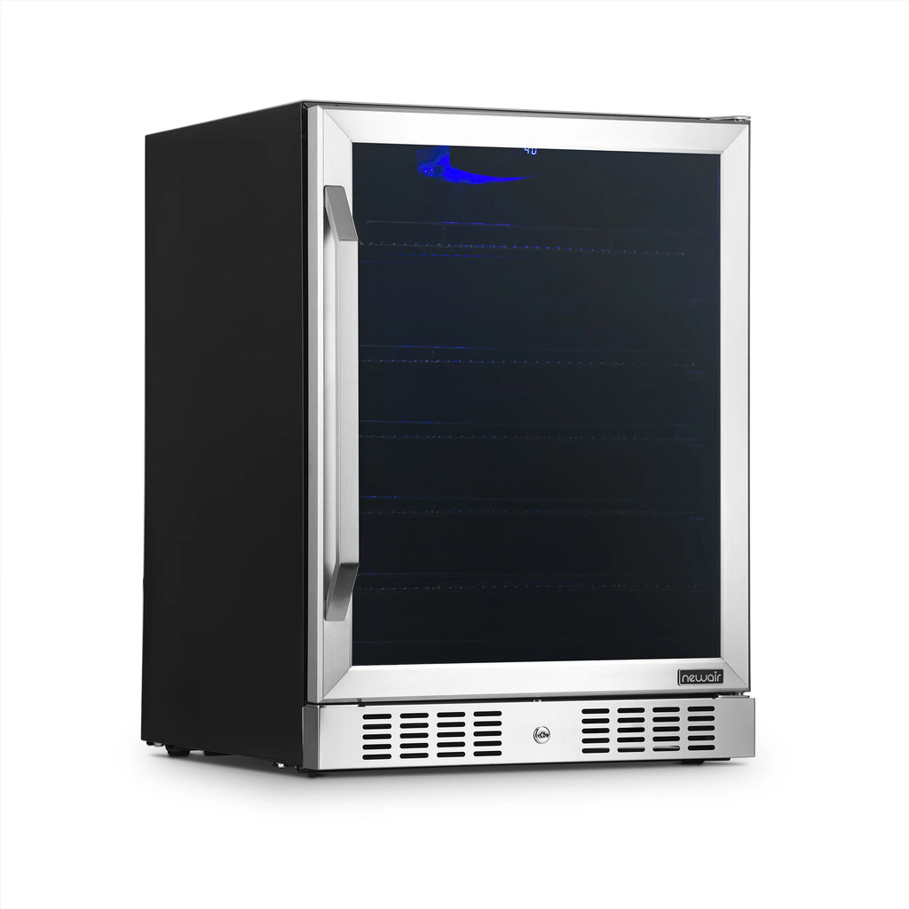 2025 Newair® Refrigerador de Bebidas Empotrable o Independiente de Acero Inoxidable – 177 Latas – 24”