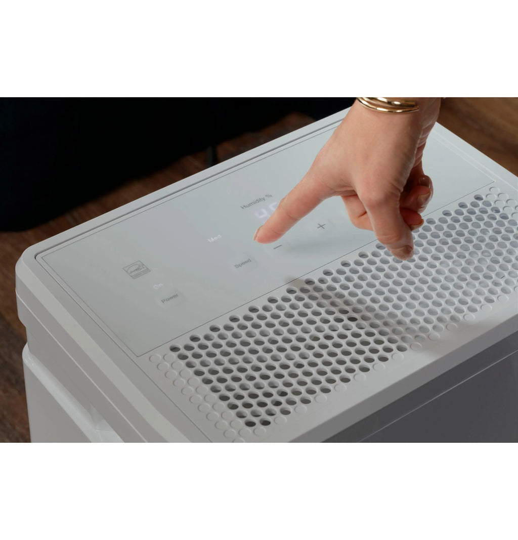 2025 GE Appliances ADHR50LB – Deshumidificador Portátil Certificado Energy Star® con Smart Dry para Espacios Húmedos