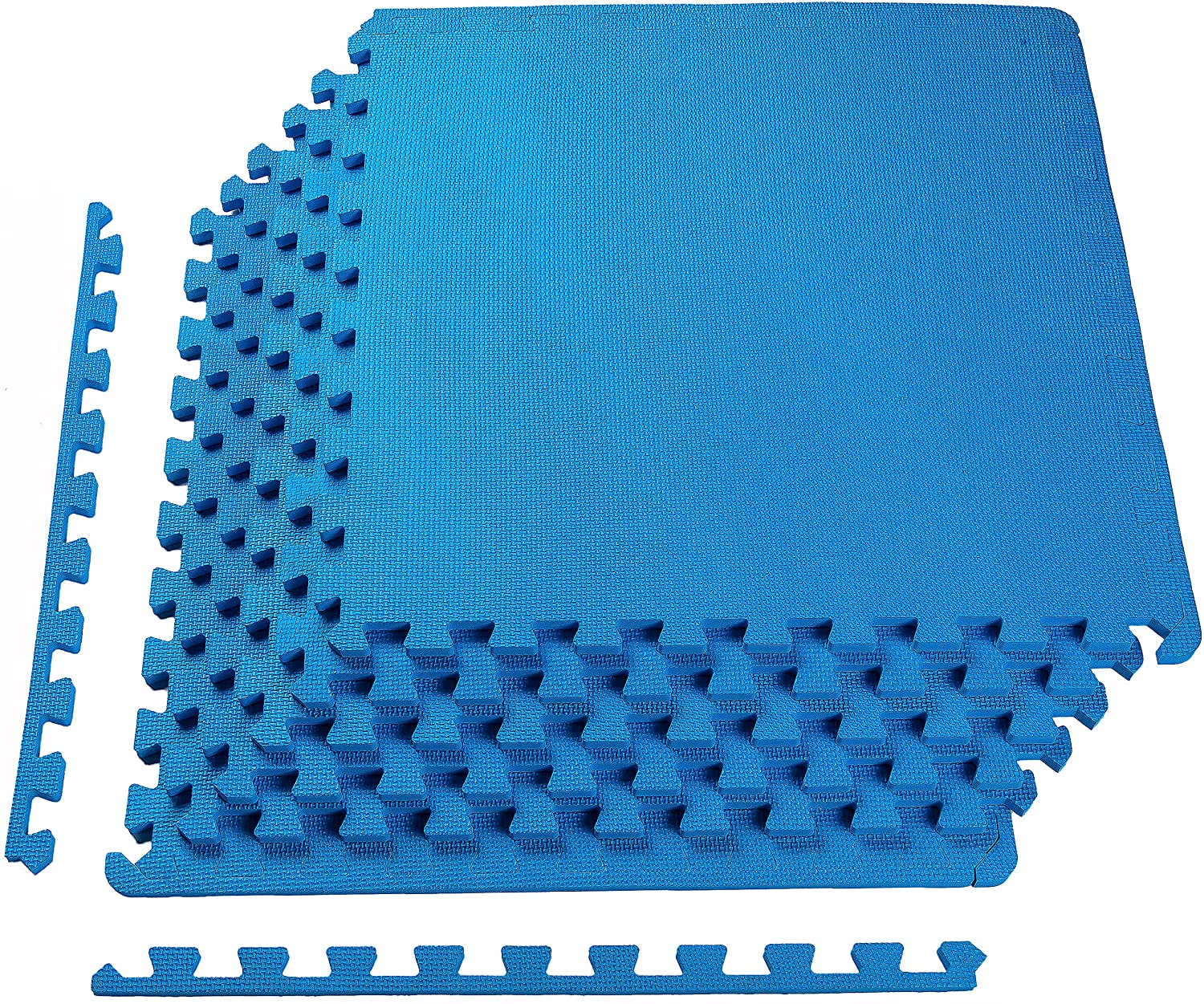 Tapete de ejercicio tipo rompecabezas BalanceFrom con losetas entrelazadas de espuma EVA