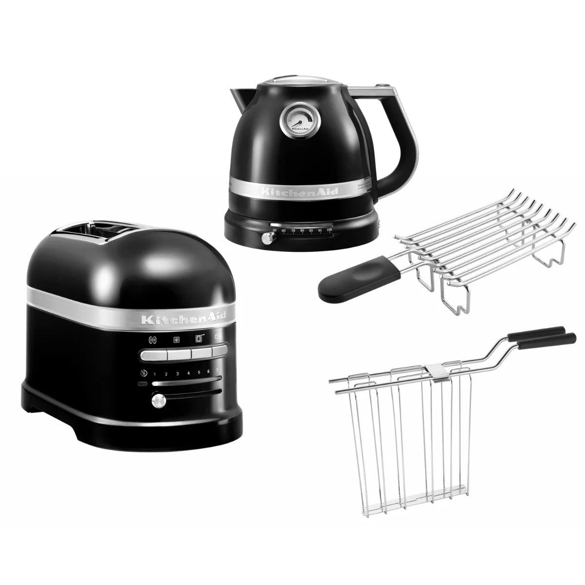 2025 Set de desayuno KitchenAid Artisan que incluye hervidor 5KEK1522, tostadora de 2 ranuras 5KMT2204 y tostadora para panecillos