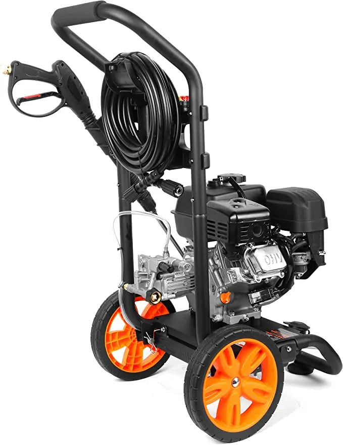 Hidrolavadora a gasolina, 3400 PSI, 2,7 GPM, motor de 212 cc, compatible con CARB