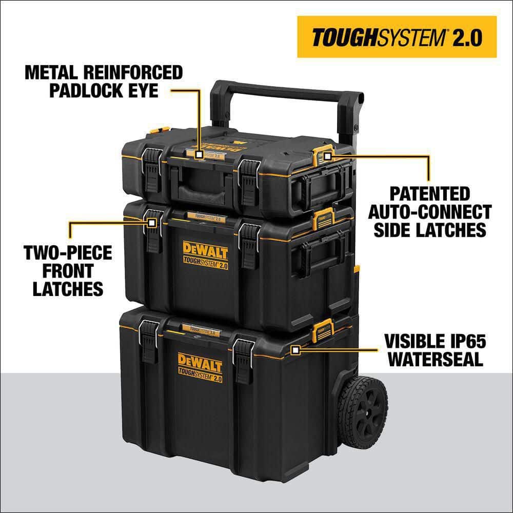 Sistema de Cajas de Herramientas TOUGHSYSTEM 2.0 Torre de 24 pulgadas (Juego de 3 Piezas) DWST60437