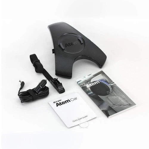 IQAir Atem Purificador de Aire para Automóvil [Filtro HyperHEPA] Portátil, Filtro para Cabina, Compatible con App, Ideal para Alergias, Asma, Polen, Polvo; Hecho en Suiza