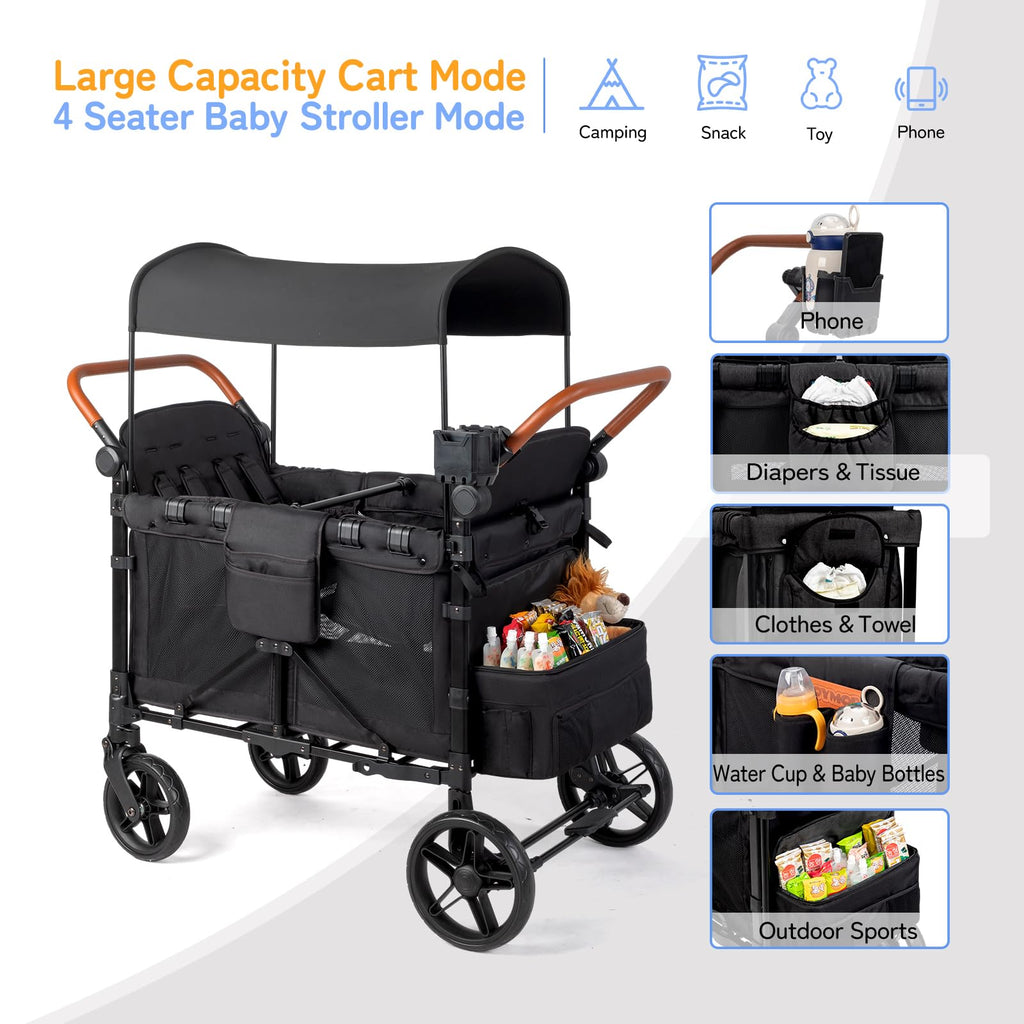 JOYMOR Cochecito Tipo Carrito Plegable con Protección UV WS1CB4SP