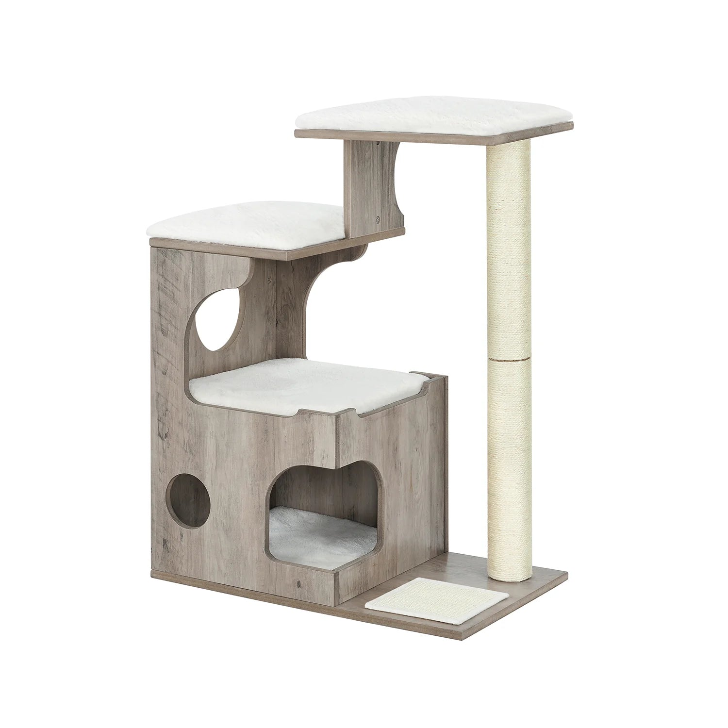 Árbol de Gatos Tablero de Aglomerado con Poste de Sisal Plataforma