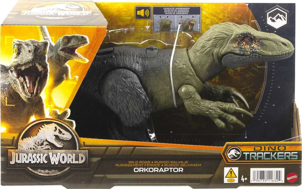 Figura de Dinosaurio Orkoraptor Jurassic World Wild Roar con Sonidos