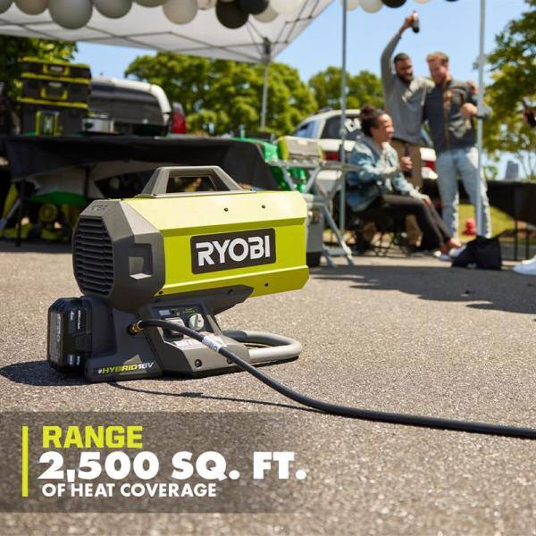 2025 Calefactor híbrido a gas propano RYOBI ONE+ 18V sin cable (solo herramienta)
