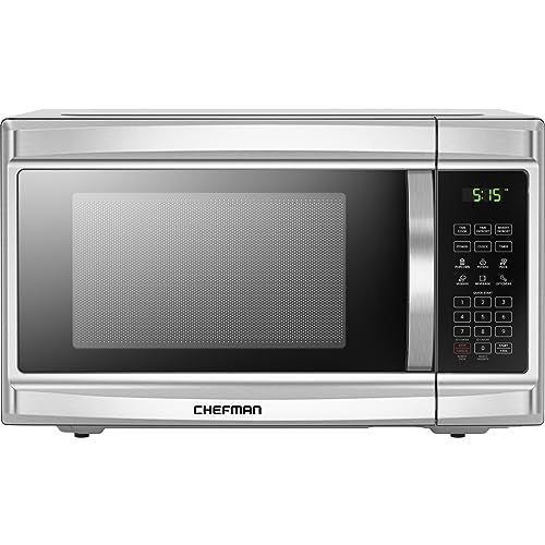2025 Microondas de Encimera Chefman Essentials de Acero Inoxidable