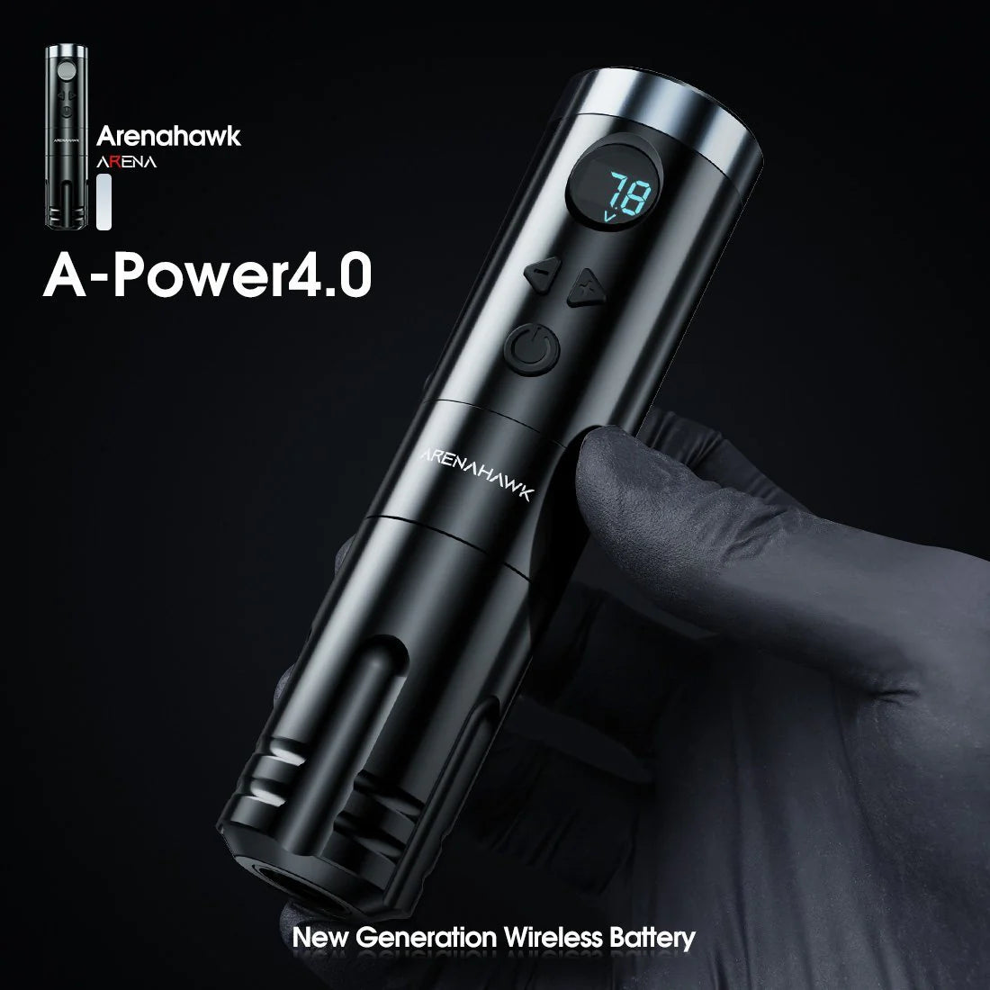 Máquina de Tatuaje Rotativa Inalámbrica Arenahawk A-Power con Recorrido de 4.0 mm