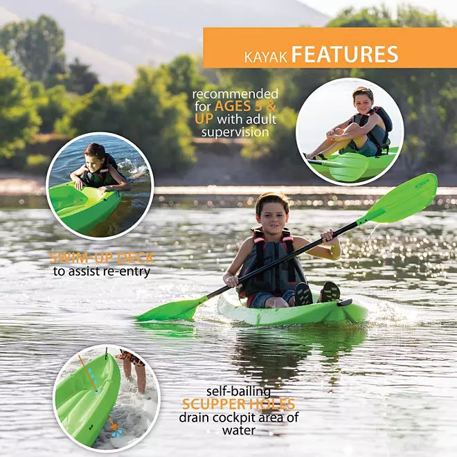 2025 Lifetime Wave Kayak Juvenil 6' con Remo Incluido