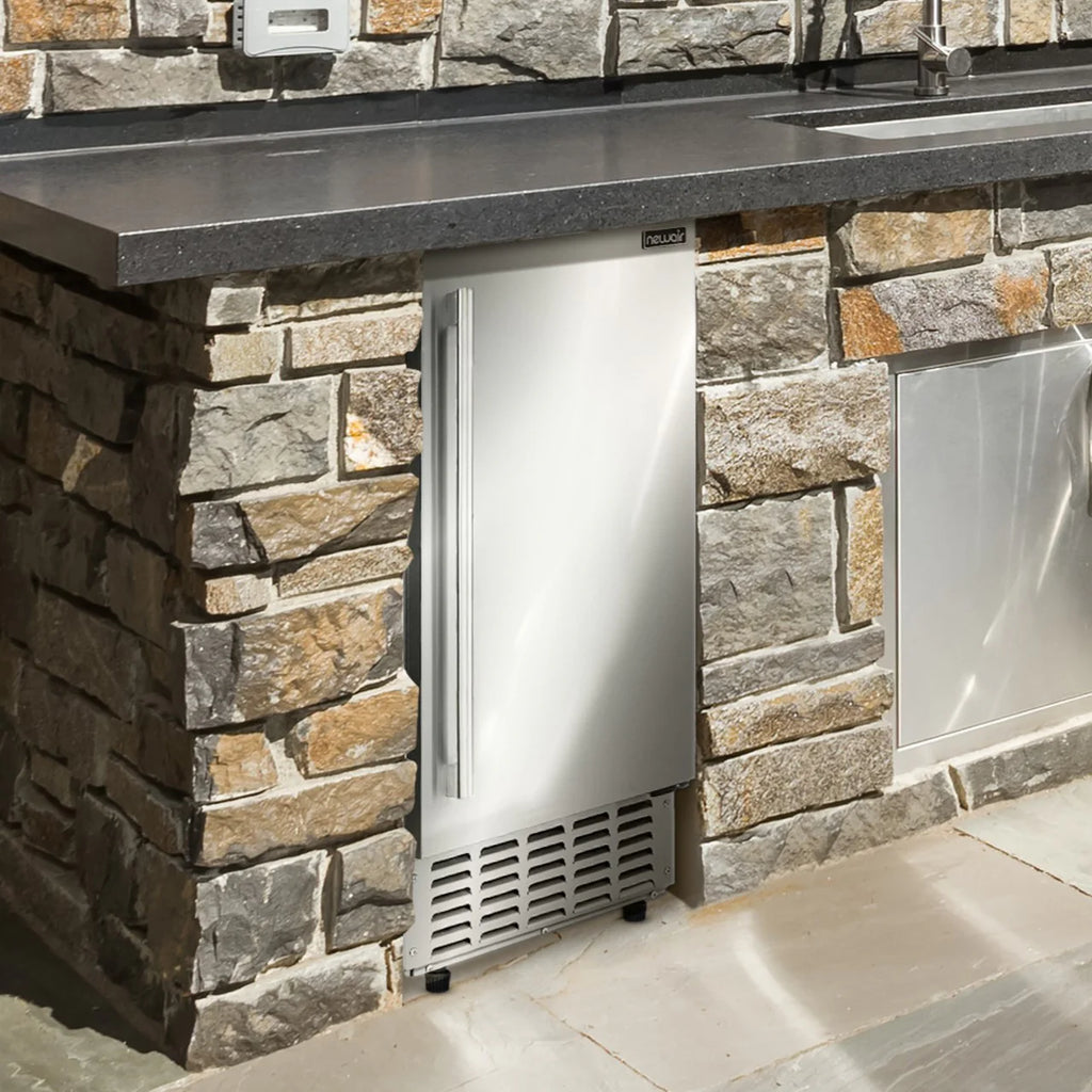 2025 Máquina de Hielo en Trozos Newair 15” Empotrable – 66 lb/día – Acero Inoxidable