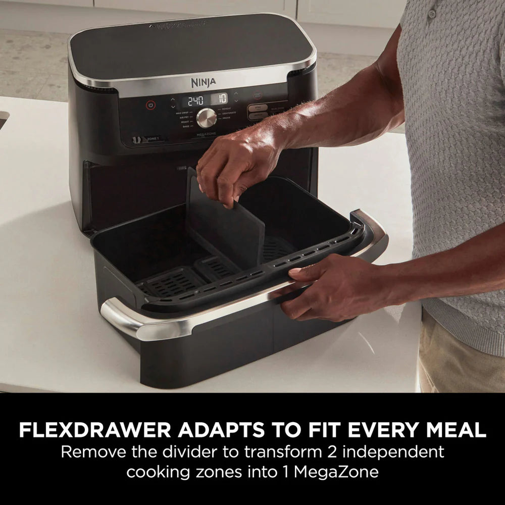 2025 Ninja Foodi FlexDrawer Freidora de Aire 10,4L AF500UK - Negro