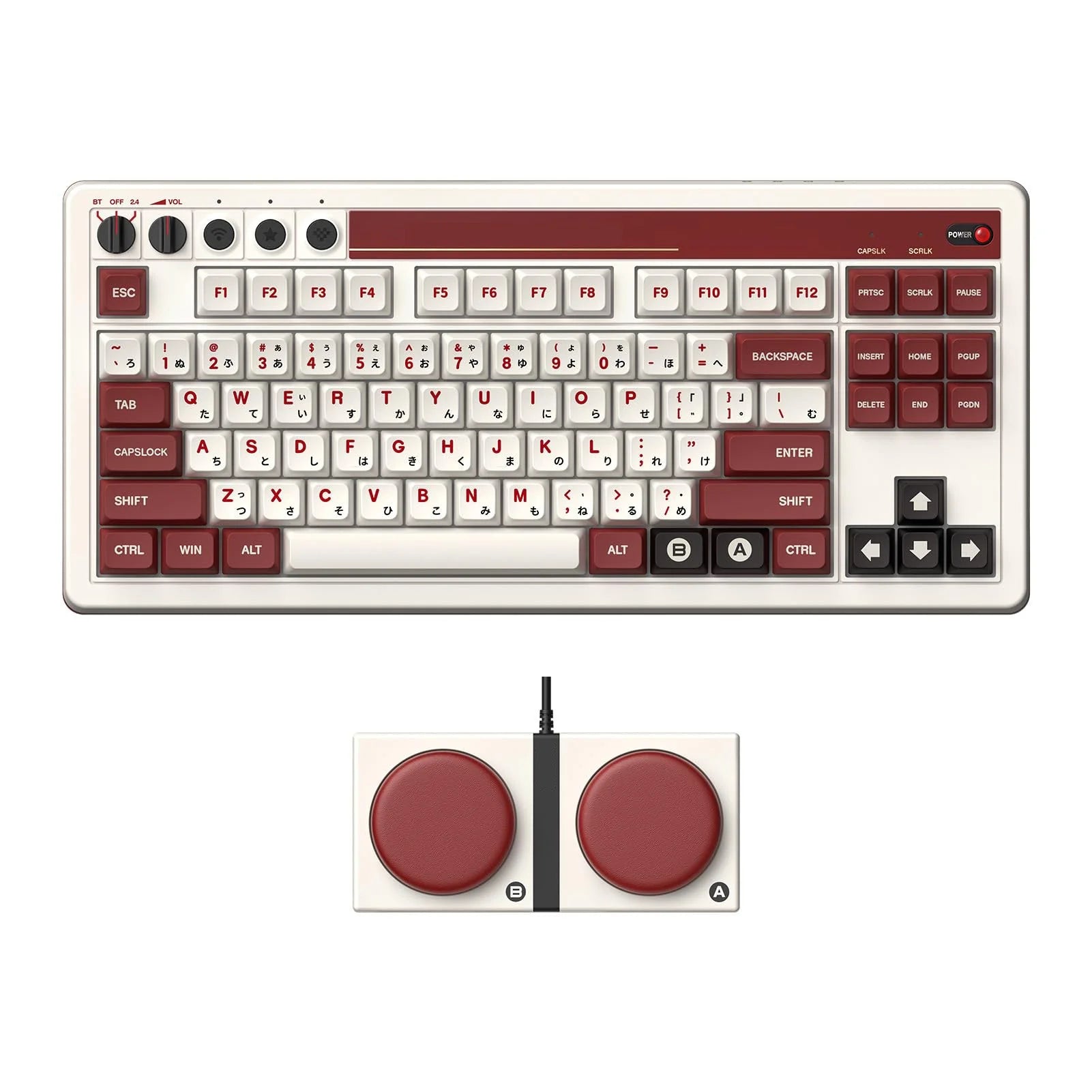 Teclado Mecánico Retro – Bluetooth / 2.4G / USB-C