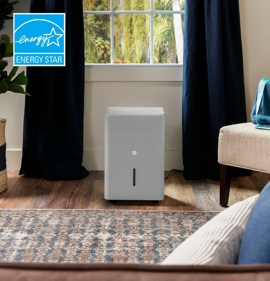 2025 GE Appliances ADHR50LB – Deshumidificador Portátil Certificado Energy Star® con Smart Dry para Espacios Húmedos