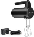 2025 Batidora de Mano Inalámbrica KitchenAid de 7 Velocidades – Modelo KHMB732, Negro Mate