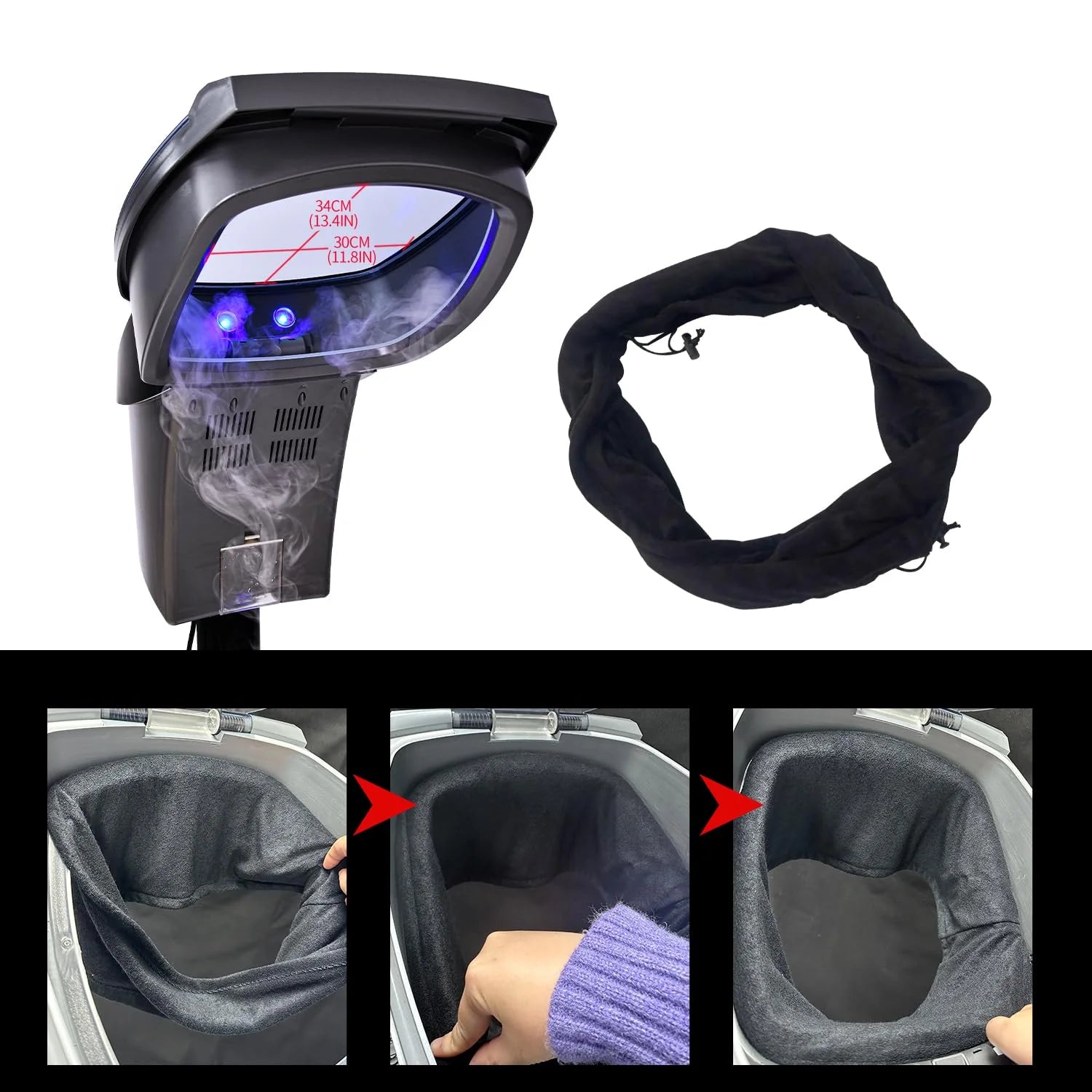 Vaporizador Profesional para Salones de Belleza – Generador de Micro-Niebla con Ozono O3, Acelerador de Coloración y Tratamiento Capilar