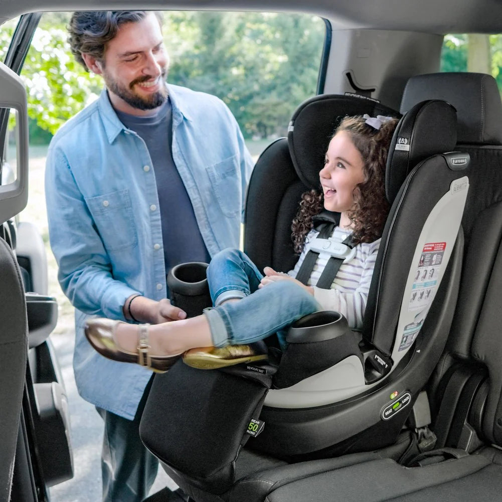 2025 Evenflo GOLD Revolve360 Slim Asiento de Coche Giratorio 2 en 1 con SensorSafe