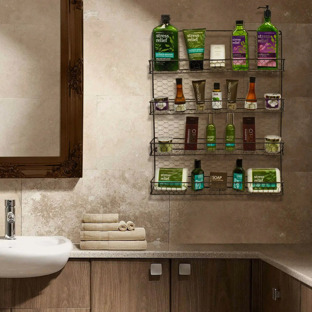 Estante Organizador de Especias de Cocina, Organizador de Maquillaje, Estante Ahorrador de Espacio