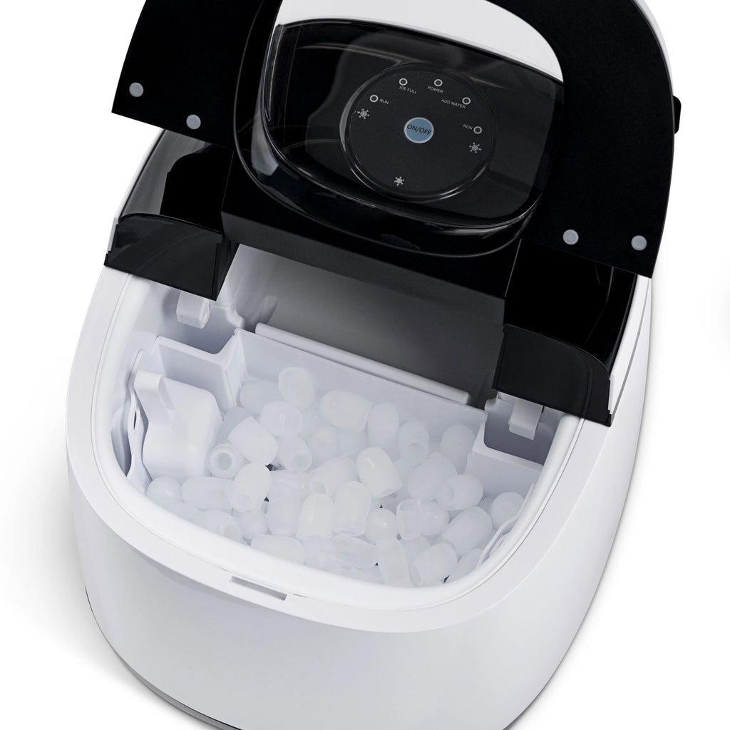 2025 Máquina de Hielo de Encimera Newair® – Cubos de Hielo en Forma de Bala, Blanco
