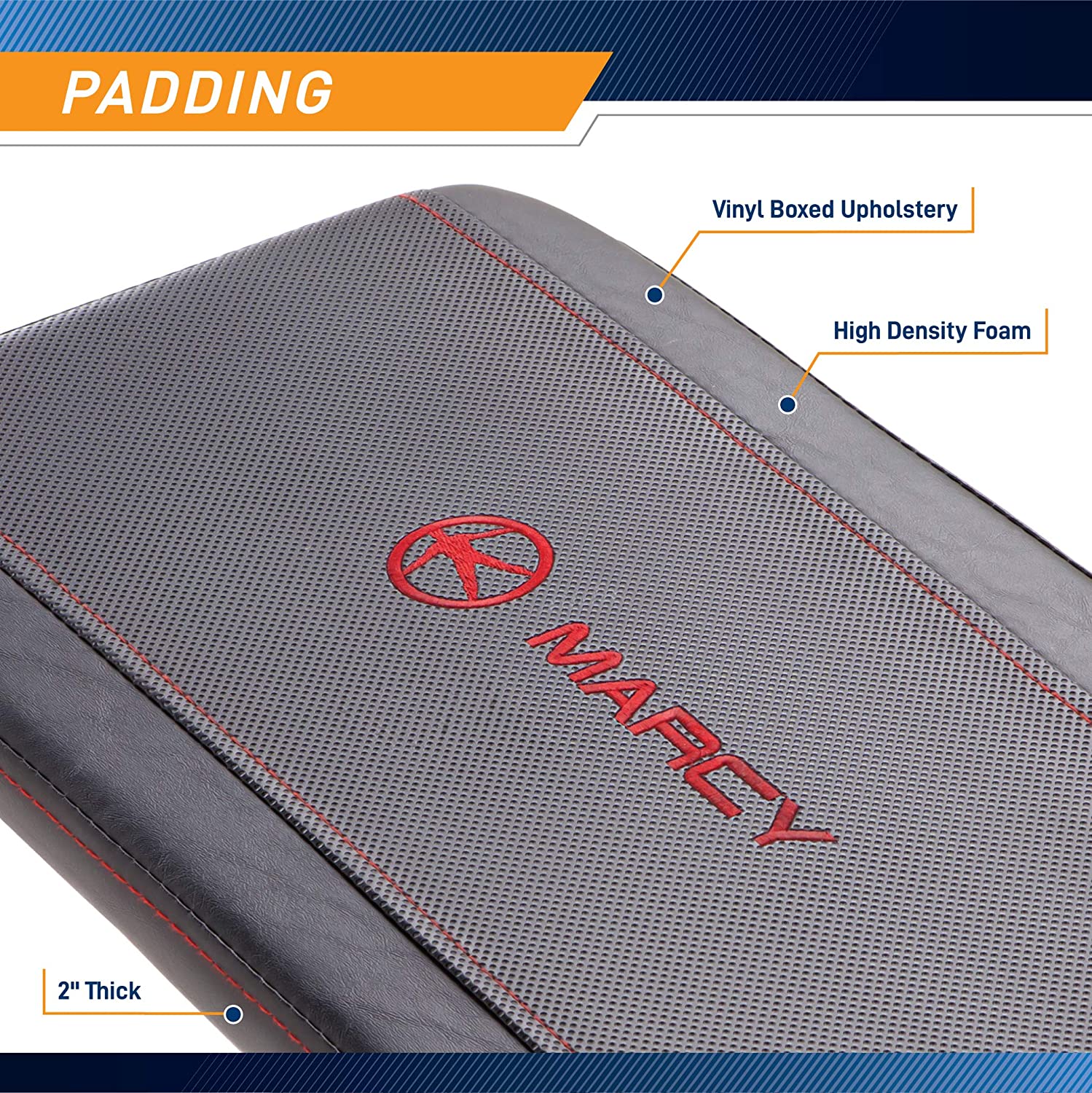Banco de Pesas Marcy Flat Utility con Capacidad de 600 lbs para Entrenamiento de Pesas 